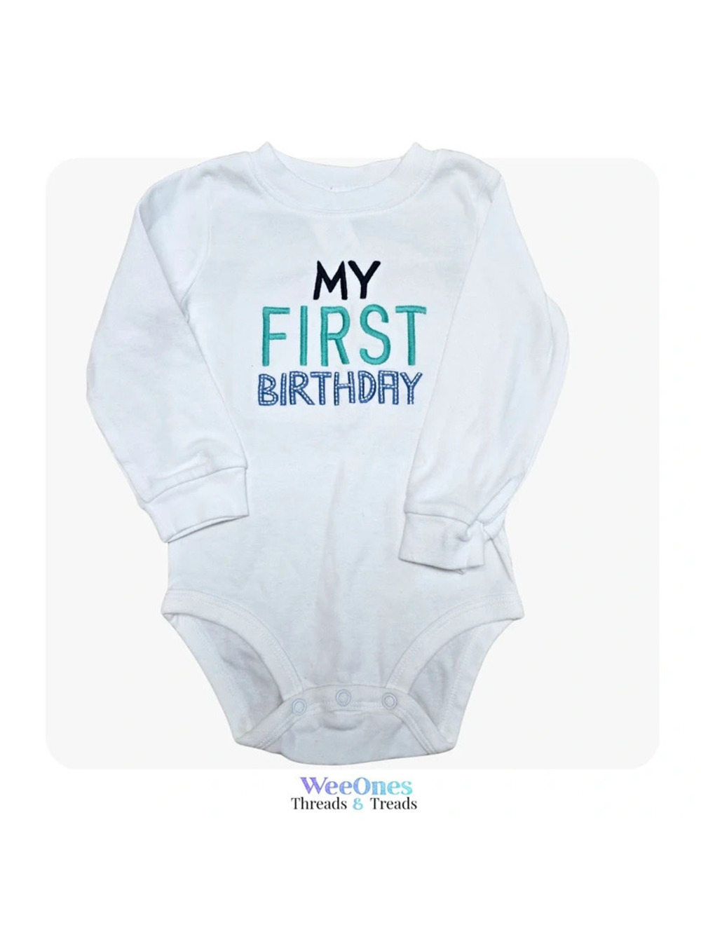 Carter's "My First Birthday" Long Sleeve Bodysuit | 18M | Birthday Outfit
